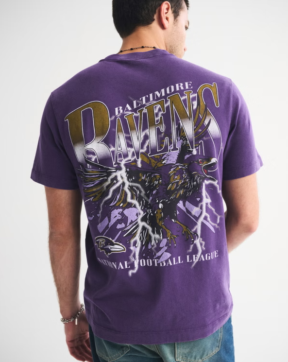 Baltimore Ravens Graphic Tee - Vintage NFL Fan Shirt
