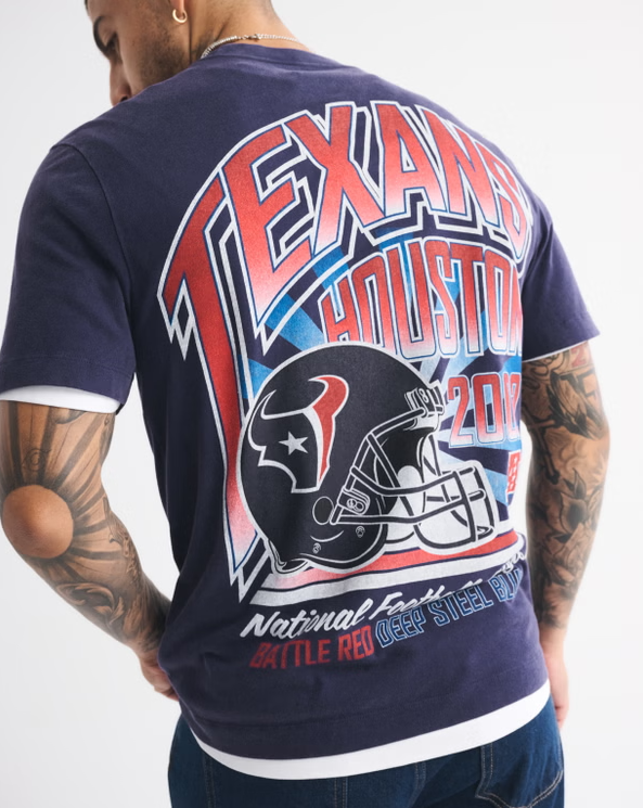 Houston Texans Graphic Tee - Vintage NFL Fan Shirt