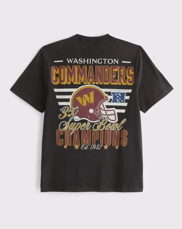 Washington Commanders Graphic Tee - Vintage NFL Fan Shirt