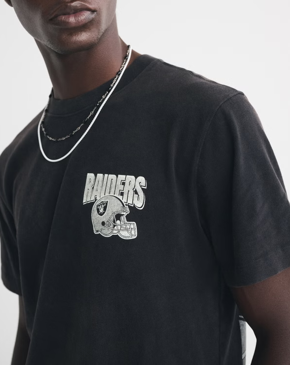 Las Vegas Raiders Graphic Tee - Vintage NFL Fan Shirt