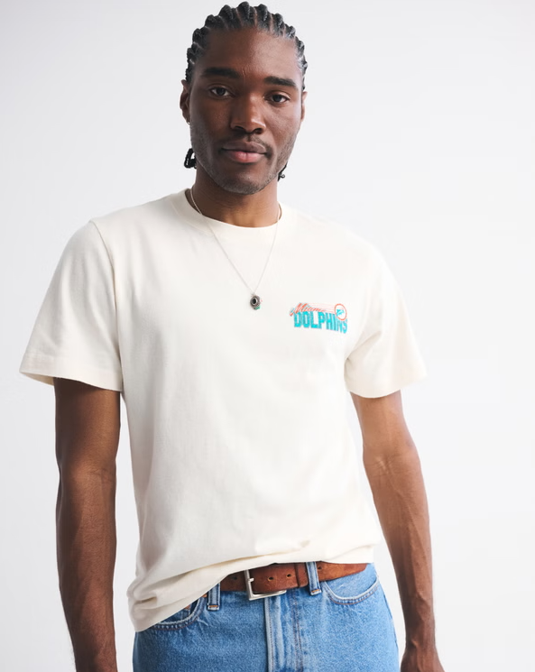 Miami Dolphins Graphic Tee - Vintage NFL Fan Shirt